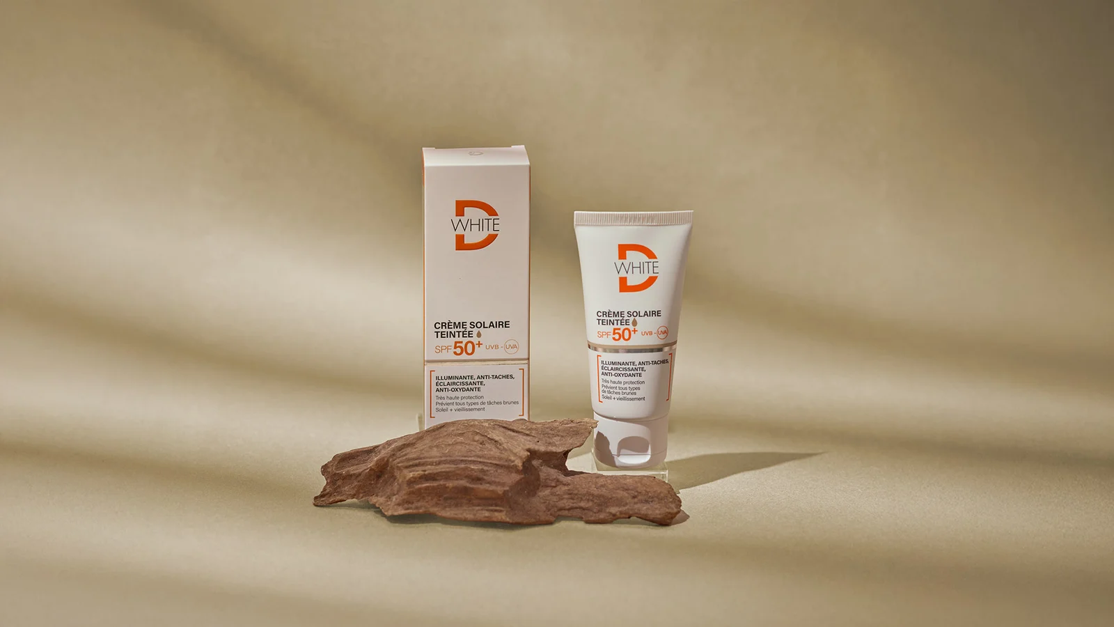 D-White Crème Solaire Teintée Clair Spf50 – 50ml – Image 2