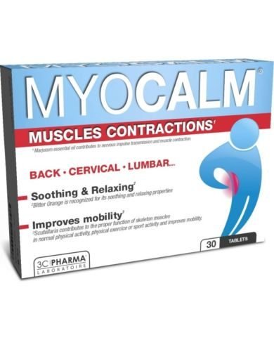 3C PHARMA MYOCALM MUSCLES CONTRACTIONS 30 TABLETS