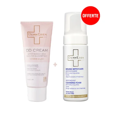 Dermeden DD Creme Medium 50ml ACHETE + Mousse Nettoyante 150ml OFFERT