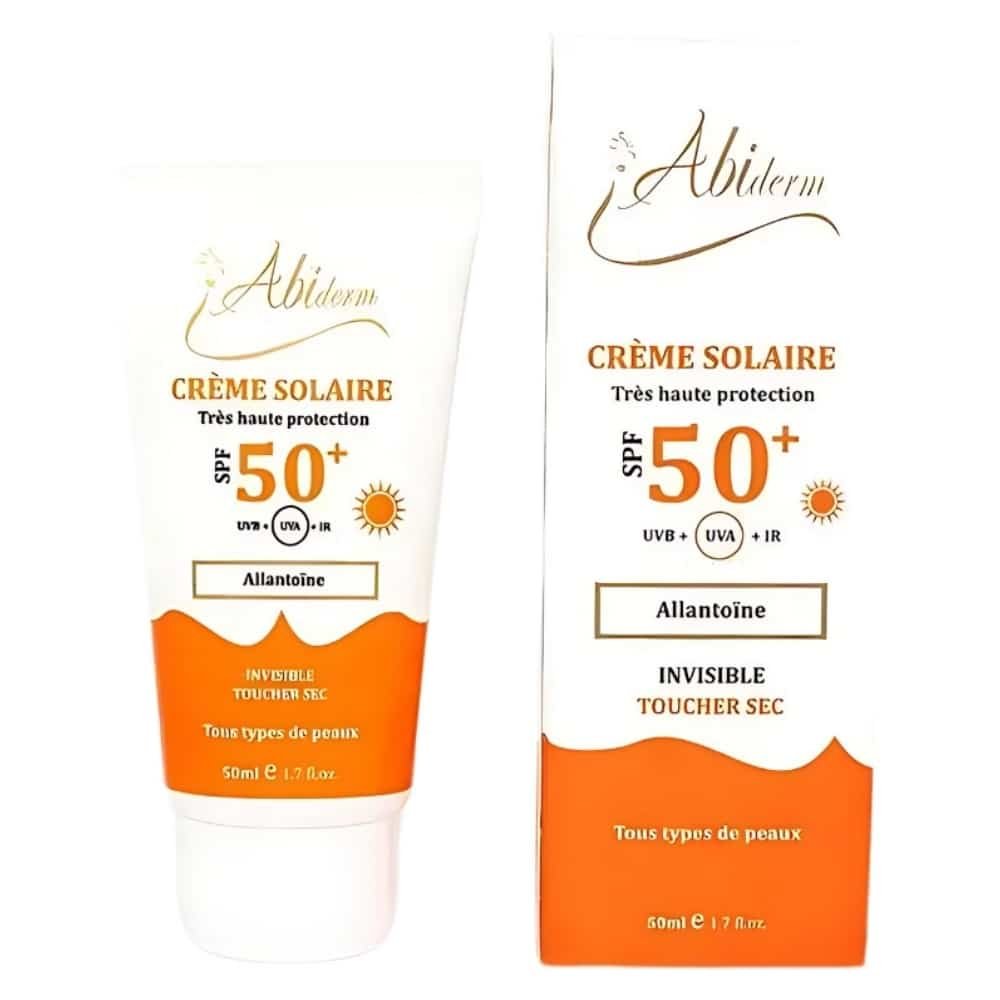 ABIDERM - Crème Solaire Invisible Toucher Sec SPF50+ - 50ml Maroc au meilleur prix | Parachezvous.ma