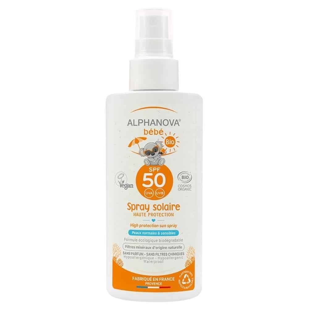 ALPHANOVA - Bébé Ecran Solaire En Spray SPF50 - 125g Maroc au meilleur prix | Parachezvous.ma