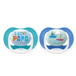 AVENT SUCETTES ORTHO 6-18 BOY PAP-BOAT - SCF080/03