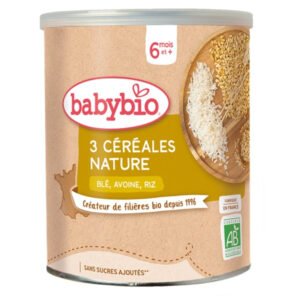 BABYBIO - 3 Céréales Blé, Avoine Et Riz 6mois+ Bio - 220g Maroc au meilleur prix | Parachezvous.ma