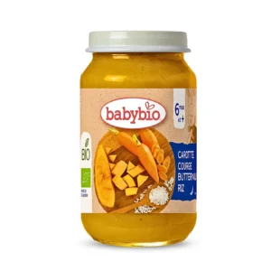 BABYBIO - Petit Pot Carotte Courge Butternut Riz - 200g Maroc au meilleur prix | Parachezvous.ma