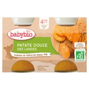 BABYBIO - Pots De Patate Douce 4mois+ Bio - 2x - 130g Maroc au meilleur prix | Parachezvous.ma