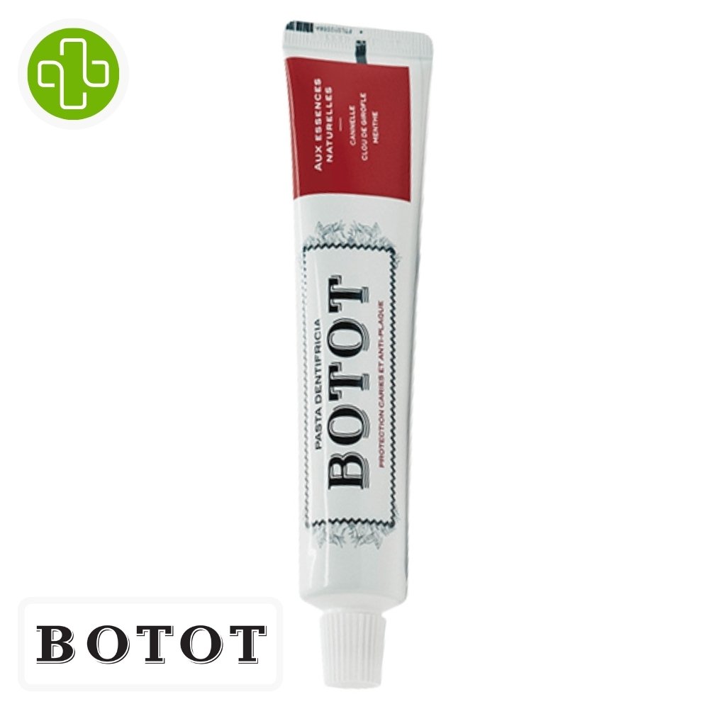 BOTOT - Dentifrice Protection Carries Et Anti-plaque Cannelle, Clou De Girofle Et Menthe - 75ml Maroc au meilleur prix | Parachezvous.ma