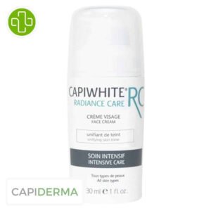 CAPIDERMA - Capiwhite Rc Radiance Care Crème Unifiante Visage Unifiante Soins Intensifs - 30ml Maroc au meilleur prix | Parachezvous.ma
