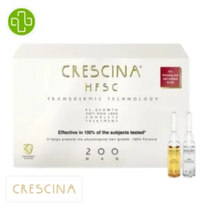CRESCINA - HFSC Homme 200 Traitement Anti-chute Complet Ampoules - 10+10u Maroc au meilleur prix | Parachezvous.ma