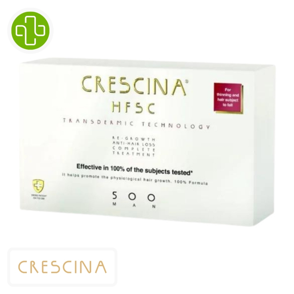 CRESCINA - HFSC Homme 500 Traitement Anti-chute Complet Ampoules - 10+10u Maroc au meilleur prix | Parachezvous.ma