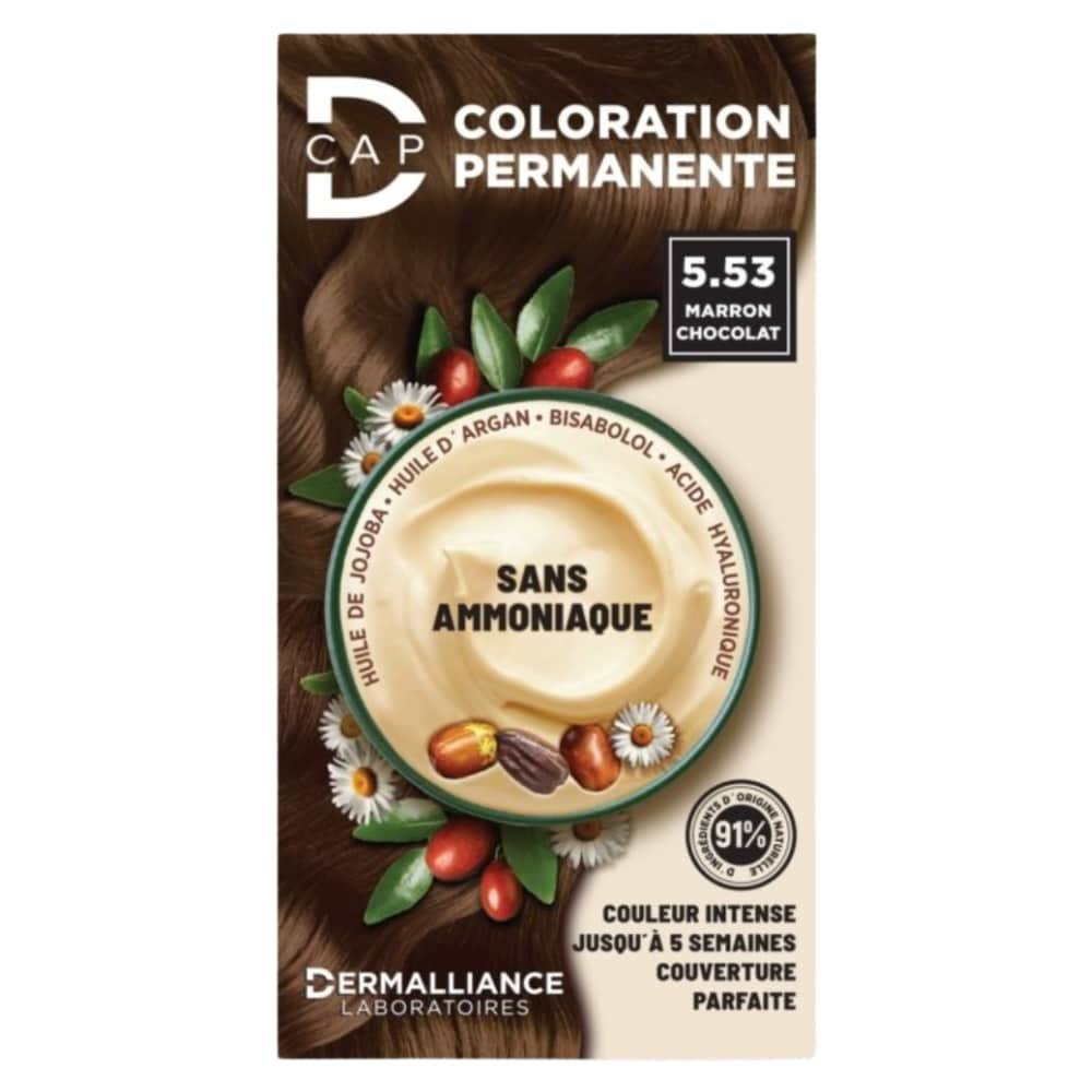 DERMALLIANCE - D-cap Coloration Cheveux Permanente - N°5.53 Marron Chocolat Maroc au meilleur prix | Parachezvous.ma
