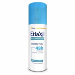 ETIAXIL - Anti-transpirant Spray Déodorant Protection Anti-traces Blanches Et Jaunes Peau Sensible 48h - 100ml Maroc au meilleur prix | Parachezvous.ma