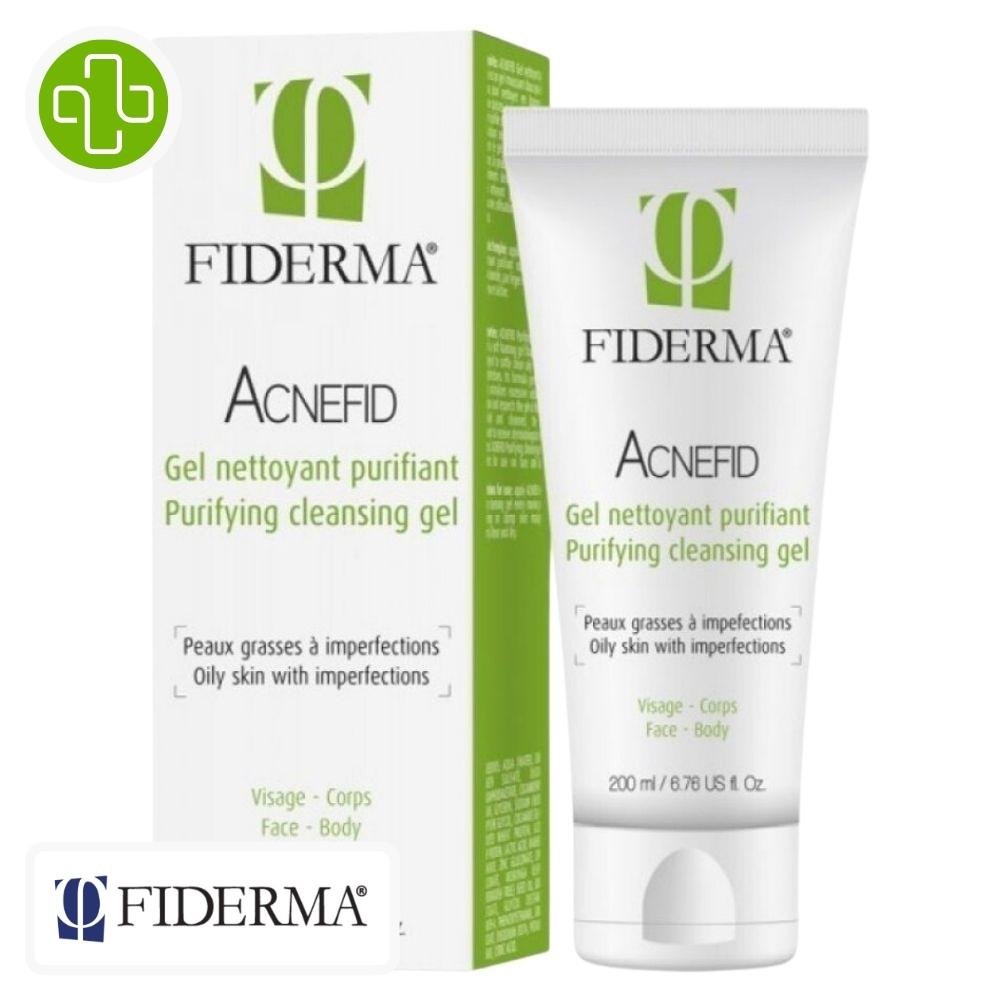 FIDERMA - Acnefid Gel Nettoyant Purifiant - 200ml Maroc au meilleur prix | Parachezvous.ma