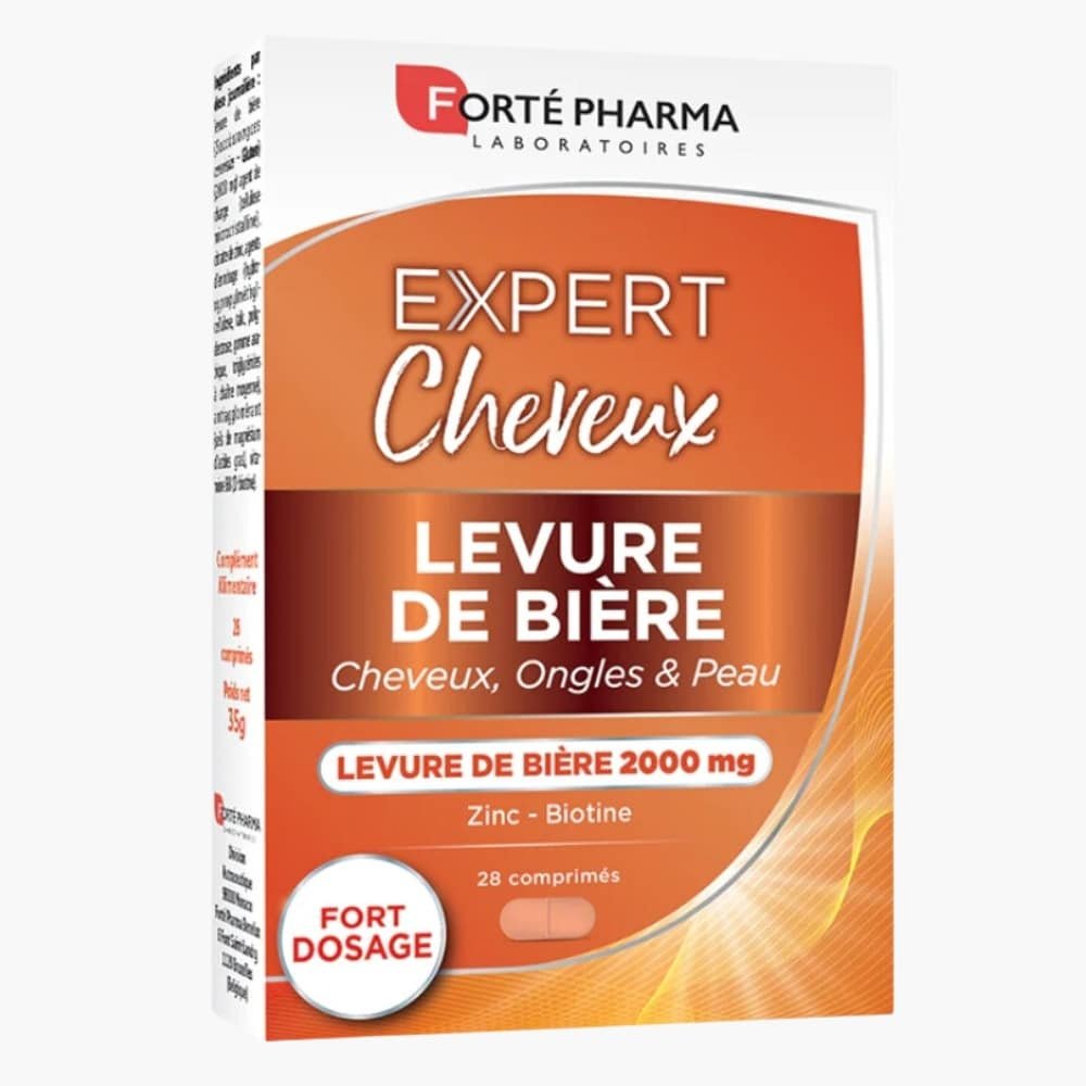 FORTÉ PHARMA - Expert Cheveux, Ongles Et Peau Levure De Bière 2000mg - 28 Comprimés Maroc au meilleur prix | Parachezvous.ma