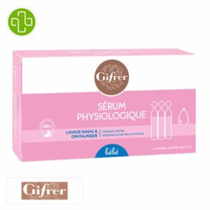 GIFRER - Bébé Sérum PHYSIOLOGIQUE Lavage Nasal Et Ophtalmique - 12x - 5ml Maroc au meilleur prix | Parachezvous.ma