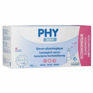 GILBERT - PHY Bébé Sérum PHYSIOLOGIQUE Solution Nasale Ophtalmique - 40x - 5ml Maroc au meilleur prix | Parachezvous.ma