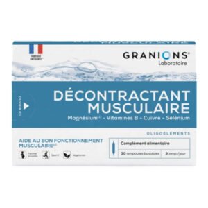 GRANIONS - Décontractant Musculaire Ampoules - 30u Maroc au meilleur prix | Parachezvous.ma