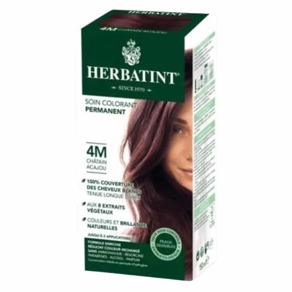 HERBATINT - Coloration Cheveux Permanente - 150ml - 4m - Châtain Acajou Maroc au meilleur prix | Parachezvous.ma