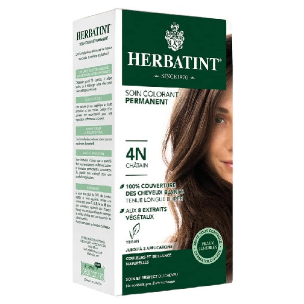 HERBATINT - Coloration Cheveux Permanente - 150ml - 4n - Châtain Maroc au meilleur prix | Parachezvous.ma