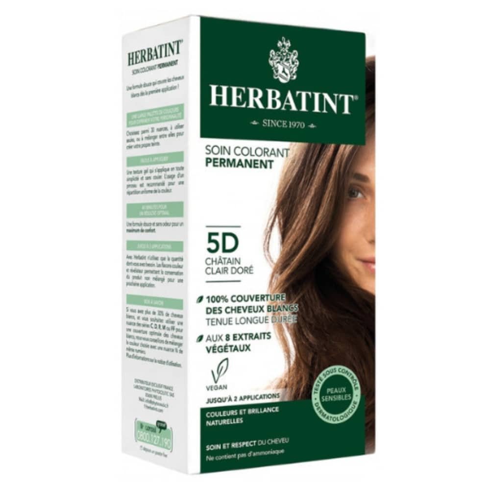 HERBATINT - Coloration Cheveux Permanente - 150ml - 5d - Châtain Clair Doré Maroc au meilleur prix | Parachezvous.ma