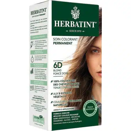 HERBATINT - Coloration Cheveux Permanente - 150ml - 6d - Blond Foncé Doré Maroc au meilleur prix | Parachezvous.ma