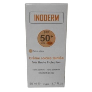 INODERM - Crème Solaire Teinte Claire SPF50+ - 50ml Maroc au meilleur prix | Parachezvous.ma