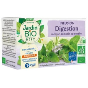 JARDIN BIO - Infusion Digestion Mélisse, Romarin Et Menthe Bio - 20u Maroc au meilleur prix | Parachezvous.ma