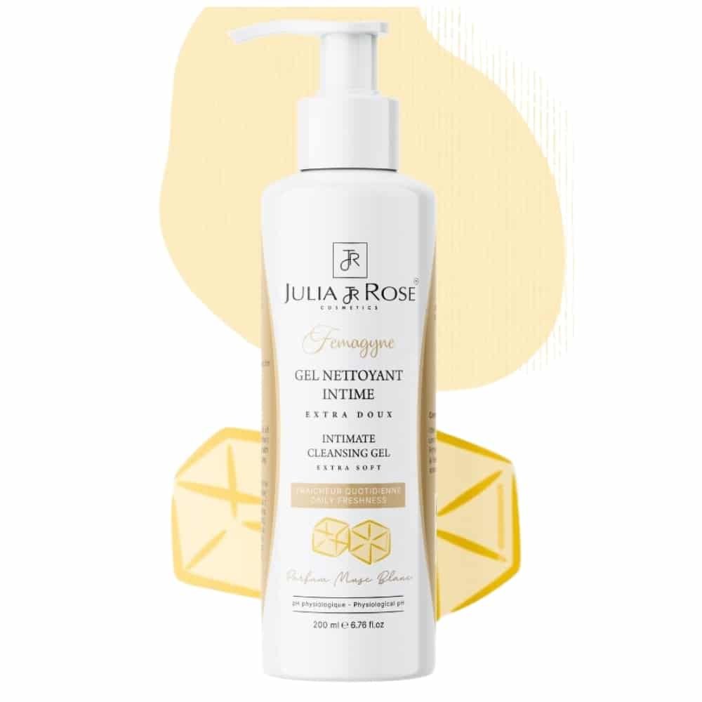 JULIA & ROSE - Femagyne Gel Nettoyant Intime Extra Doux Parfum Musc Blanc - 200ml Maroc au meilleur prix | Parachezvous.ma