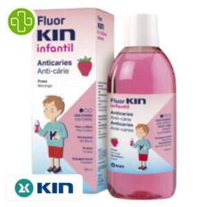 KIN - Fluor Infantil Bain De Bouche Anti-caries Goût Fraise Usage Quotidien - 500ml Maroc au meilleur prix | Parachezvous.ma