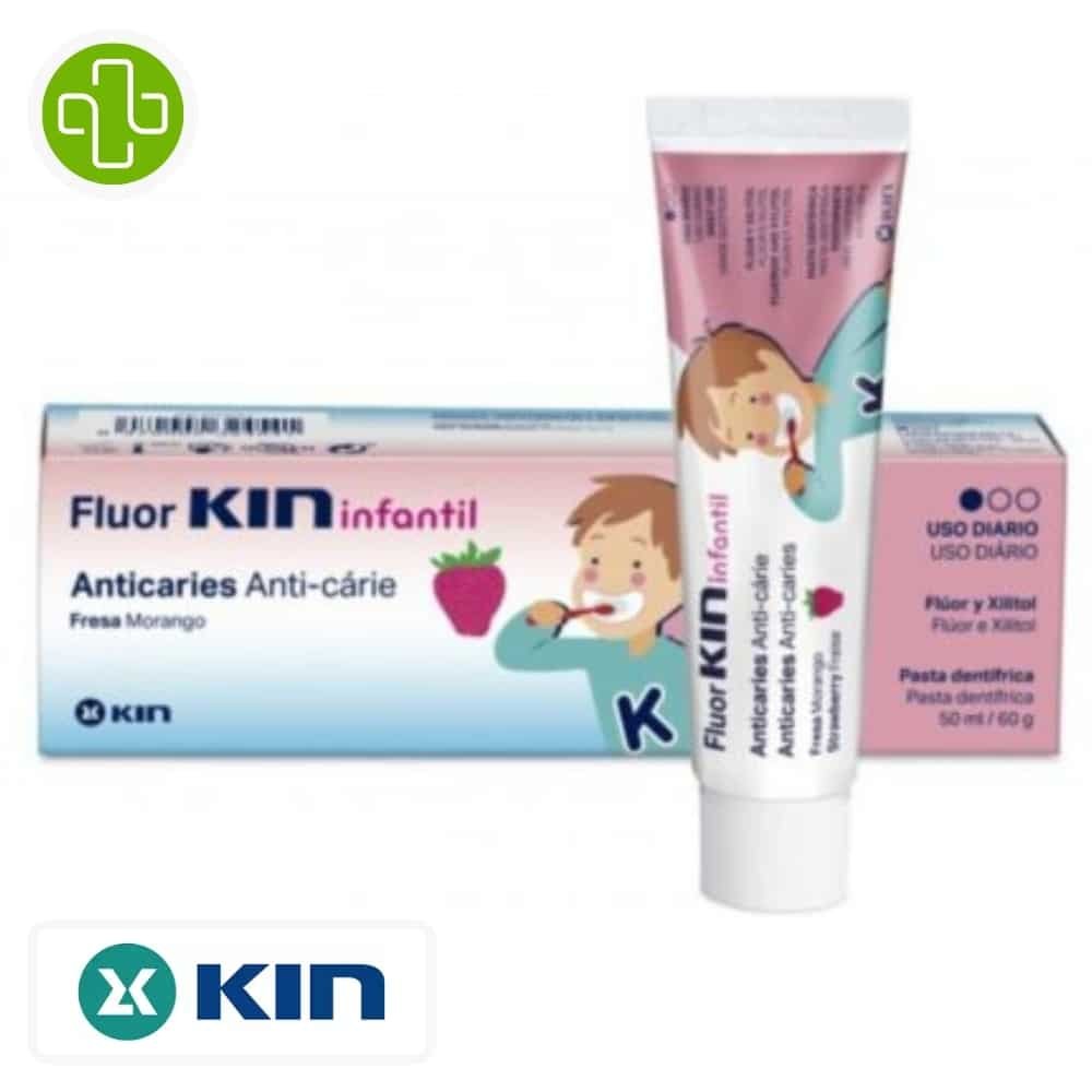 KIN - Fluor Infantil Dentifrice Anti-caries Goût Fraise - 50ml Maroc au meilleur prix | Parachezvous.ma