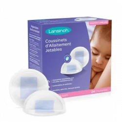 LANSINOH Coussinets d’allaitement jetables Blue Lock 24 Unités