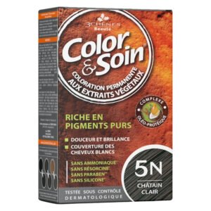 LES 3 CHÊNES - Color & Soin Coloration Cheveux Permanente Aux Extraits Végétaux - 5n - Châtain Clair Maroc au meilleur prix | Parachezvous.ma