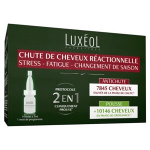 LUXÉOL - Anti-chut Reactionnelle 2en1 14 Fioles X - 7ml Maroc au meilleur prix | Parachezvous.ma