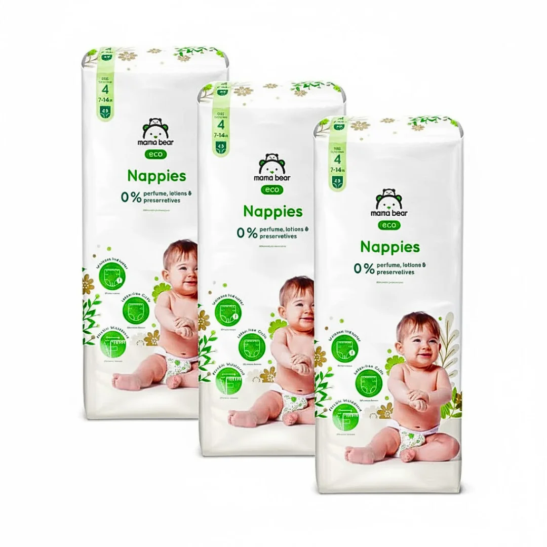 MAMA BEAR - Couches Taille 4 7-14 Kg/48pieces Maroc au meilleur prix | Parachezvous.ma