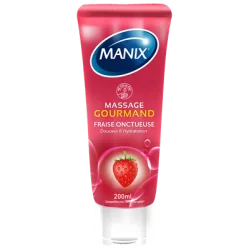 MANIX GEL DE MASSAGE GOURMAND FRAISE 200ML
