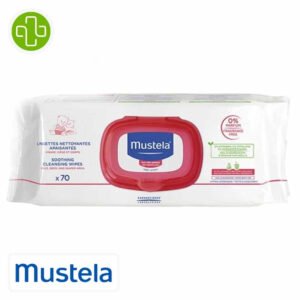 MUSTELA - Bébé-enfant Lingettes Nettoyantes Apaisantes - 70u Maroc au meilleur prix | Parachezvous.ma