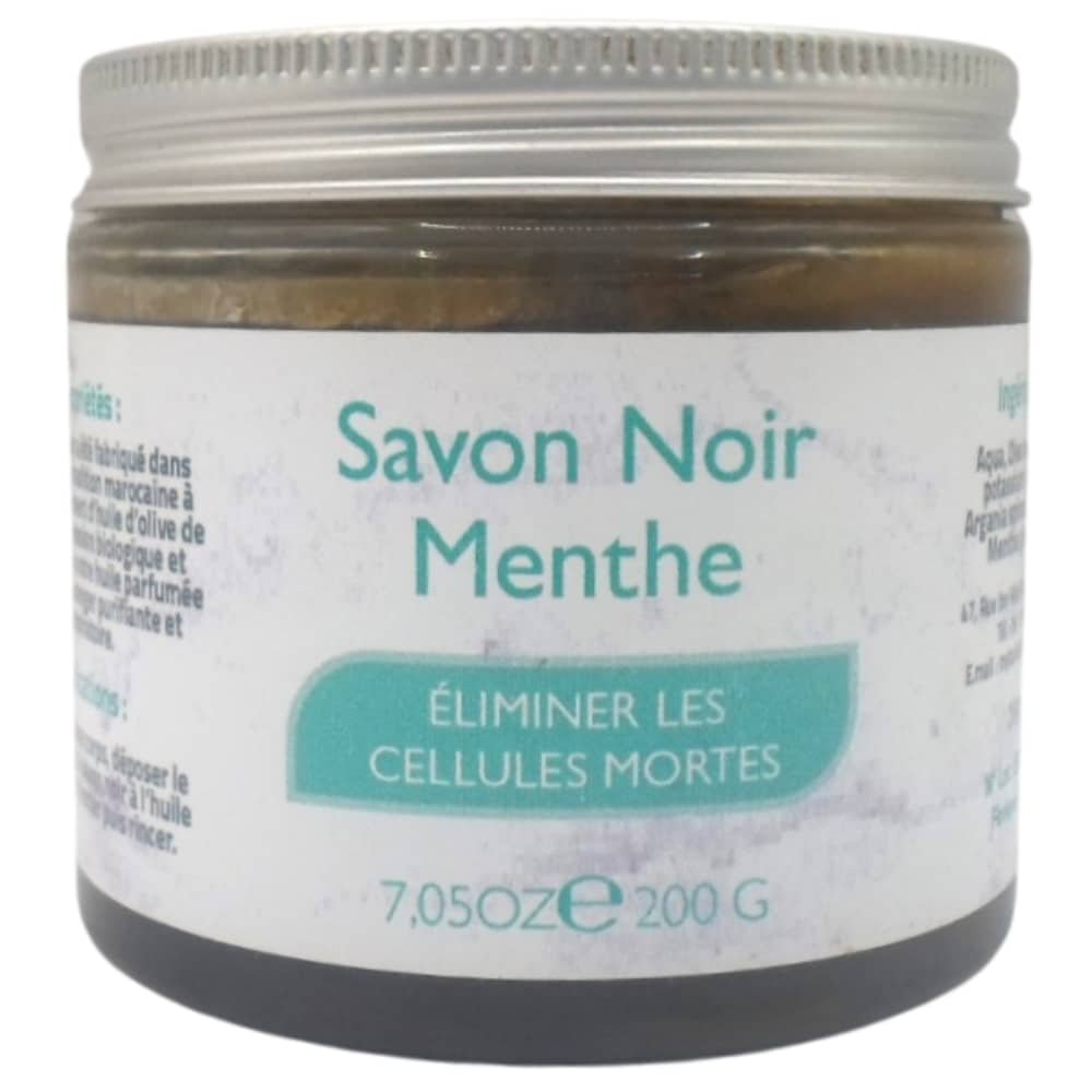 MY TAKLIDI - Savon Noir Menthe - 200g Maroc au meilleur prix | Parachezvous.ma