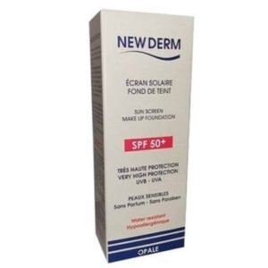 NEW DERM - Ecran Solaire Fond De Teint Opale SPF50+ - 50ml Maroc au meilleur prix | Parachezvous.ma