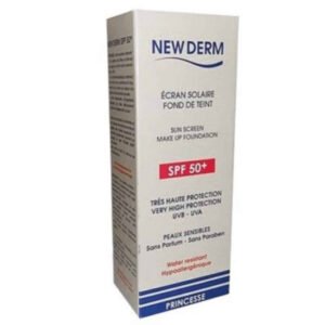 NEW DERM - Ecran Solaire Fond De Teint Princesse SPF50+ - 50ml Maroc au meilleur prix | Parachezvous.ma
