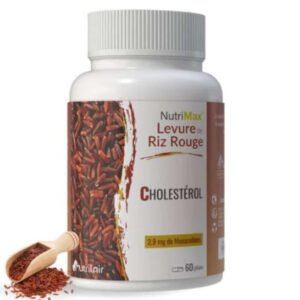 NUTRILAIR - Nutrimax Levure De Riz Rouge Cholesterol 2,9mg Monacolines - 60 Gélules Maroc au meilleur prix | Parachezvous.ma