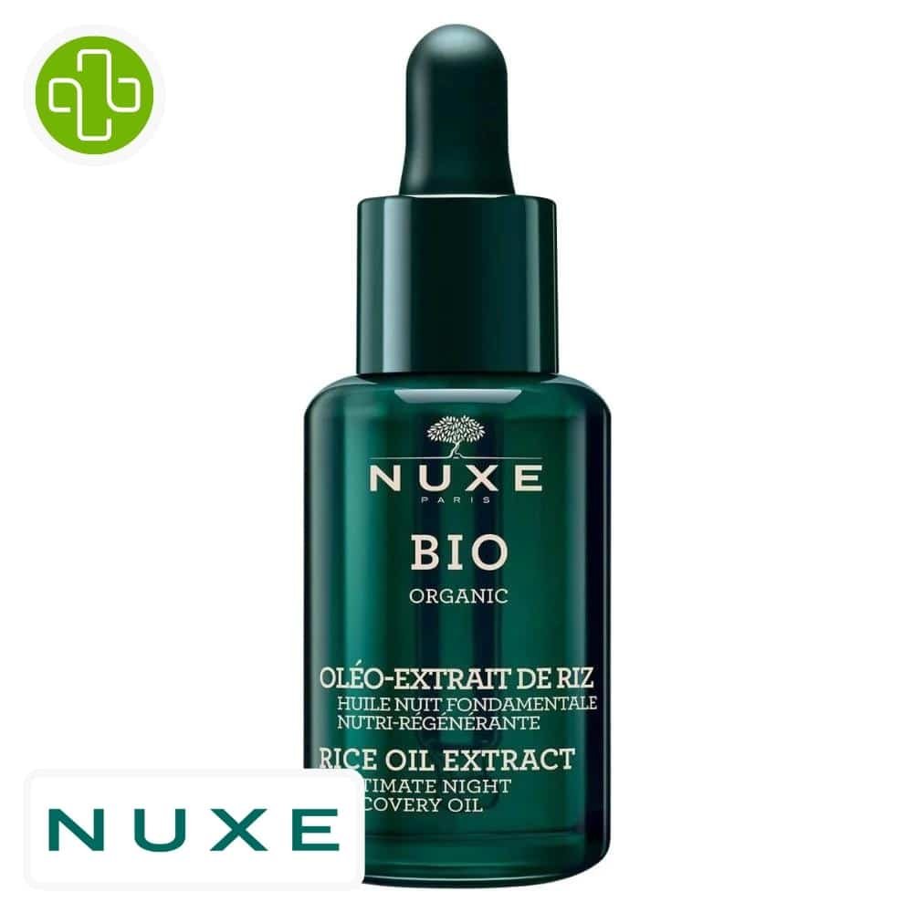 NUXE - Bio Huile Nuit Fondamentale Nutri-régénérante Oléo-extrait De Riz - 30ml Maroc au meilleur prix | Parachezvous.ma