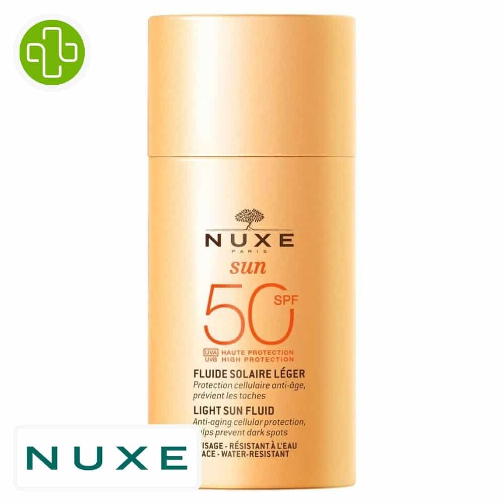 NUXE - Sun Fluide Solaire Léger SPF50 Anti-âge Et Prévient Les Taches - 50ml Maroc au meilleur prix | Parachezvous.ma