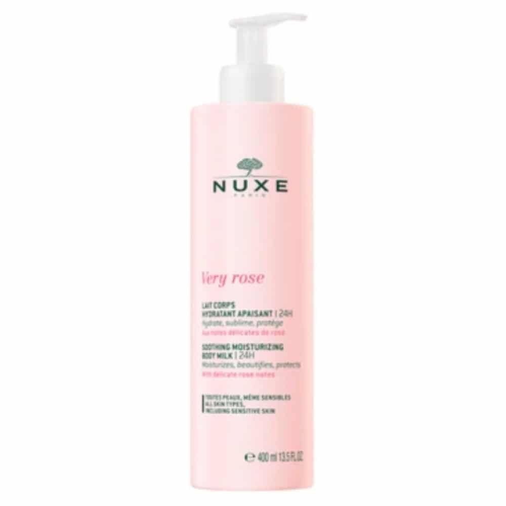 NUXE - Very Rose Lait Corps Hydratant Apaisant 24h - 400ml Maroc au meilleur prix | Parachezvous.ma