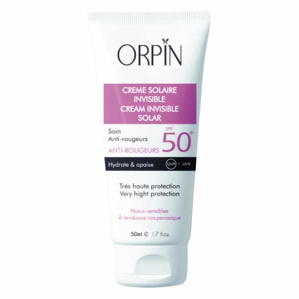 ORPIN - Crème Solaire Soin Anti-rougeurs SPF50+ - 50ml Maroc au meilleur prix | Parachezvous.ma
