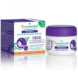 Puressentiel Baume de massage calmant bébé détente 3 HE - 30 ml