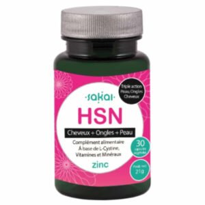 SAKAL - Hsn Zinc Cheveux, Ongles Et Peau - 30 Gélules Maroc au meilleur prix | Parachezvous.ma