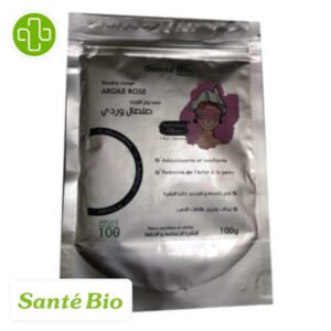 SANTÉ BIO - Premium Poudre Visage Argile Rose Tonifiante - 100g Maroc au meilleur prix | Parachezvous.ma