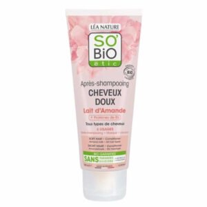SO BIO - Après-shampoing Cheveux Doux Lait D'amande Et Protéine De Riz Bio - 200ml Maroc au meilleur prix | Parachezvous.ma