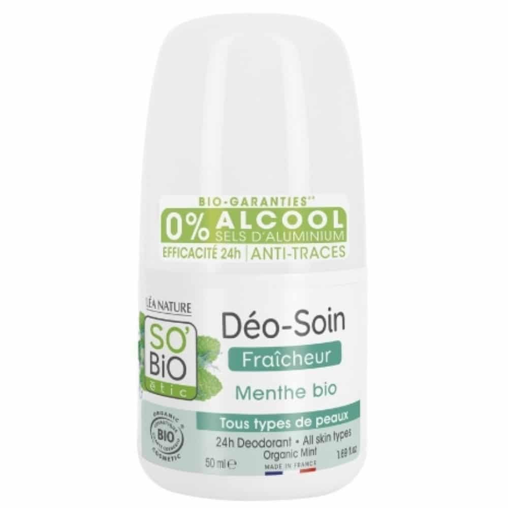 SO BIO - Déo-soin Déodorant Fraîcheur Menthe Bio - 50ml Maroc au meilleur prix | Parachezvous.ma