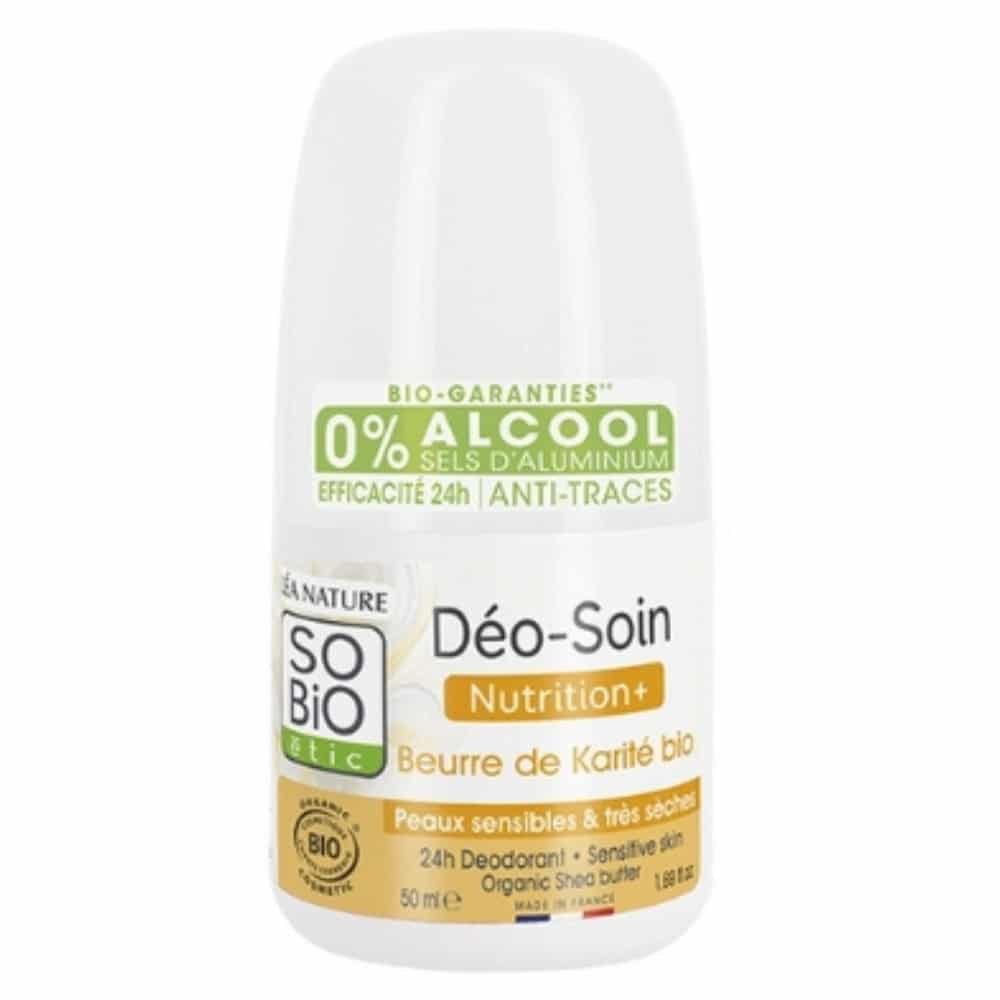 SO BIO - Déo-soin Déodorant Nutrition+ Beurre De Karité Bio - 50ml Maroc au meilleur prix | Parachezvous.ma