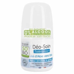 SO BIO - Déo-soin Déodorant Tolérance+ Jus D'aloe Vera Bio - 50ml Maroc au meilleur prix | Parachezvous.ma